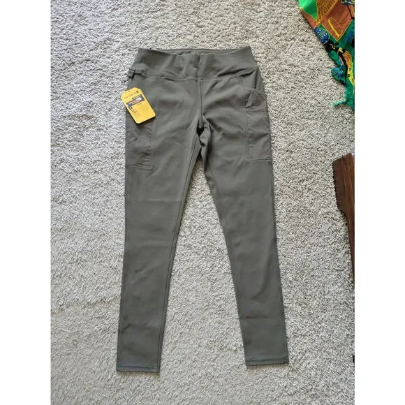 NWT Carhartt Force Fitted Lightweight Utility Legging S(4-6) Dark Green BN3609-W - Picture 2 of 7